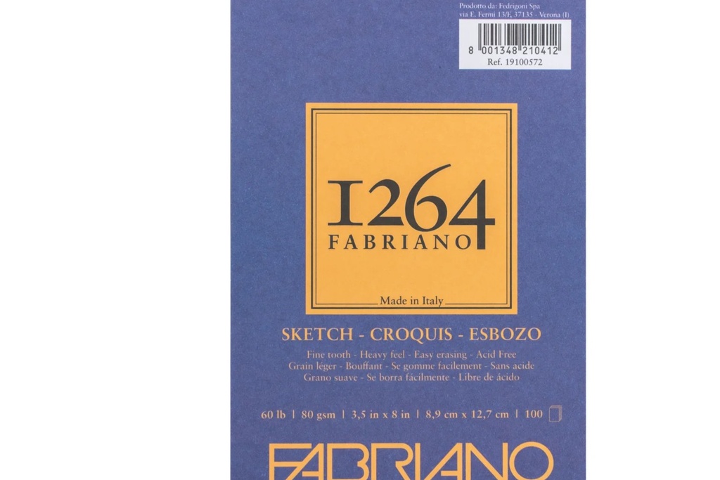 FABRIANO LIBRETAS DE DIBUJO SKETCH 80G (9 X 12") 100H