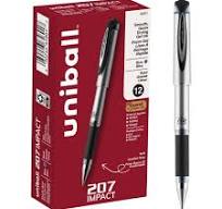 UNIBALL BOLIGRAFO GEL IMPACT 207 NEGRO UNIDAD