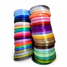 CINTA SATINADA 3/8 X 50 YARDAS COLORES VARIOS PAPER CUMP