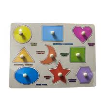 POINTER JUEGO EDUCATIVO ROMPECABEZA MADERA FIGURAS BASICAS MODELO #1