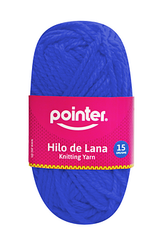 HILO DE LANA AZUL 25GRS POINTER