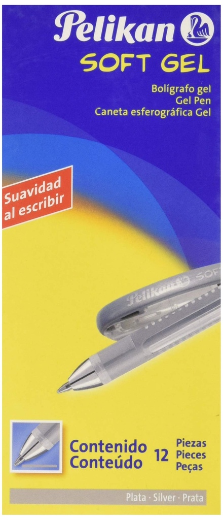BOLIGRAFOS SOFT GEL PLATA PELIKAN