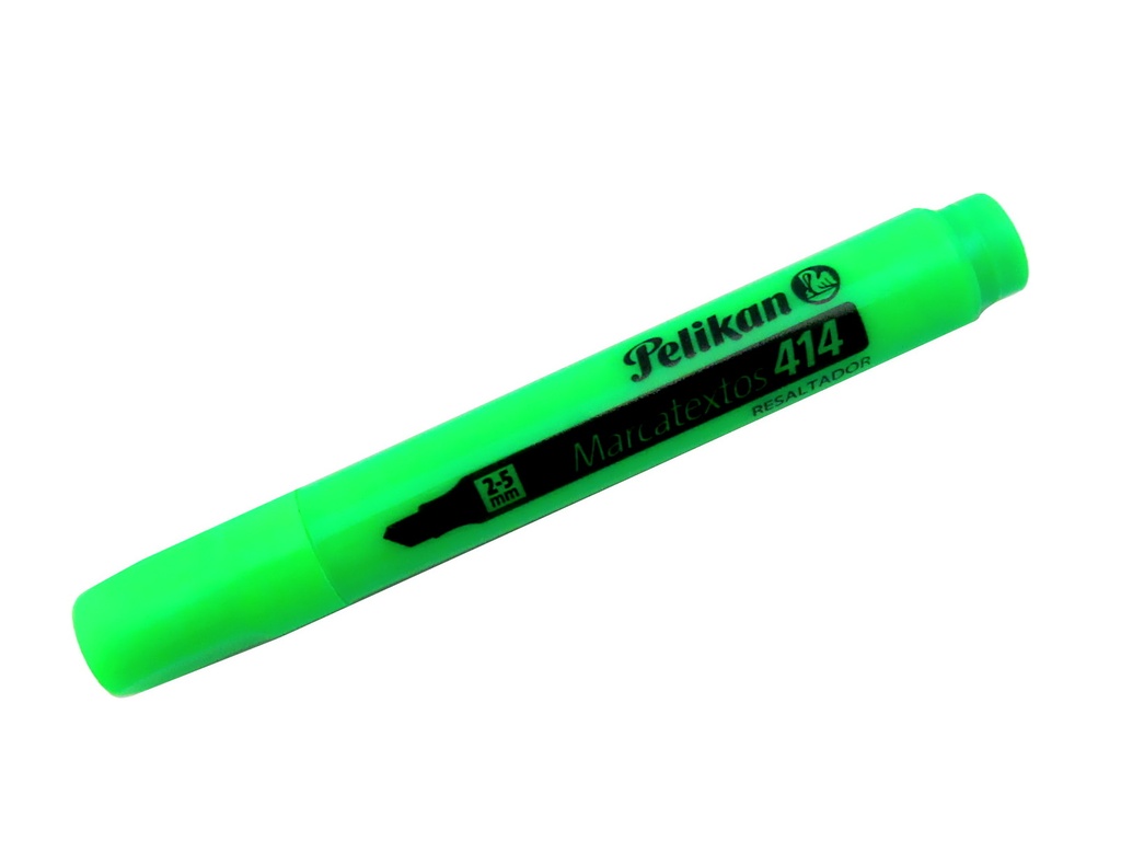 RESALTADOR FLUORESCENTES 414 VERDE PELIKAN