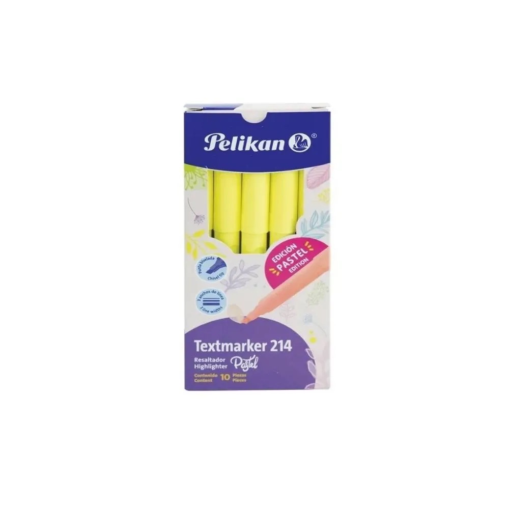 RESALTADOR T LAPIZ PASTEL 214 BANANA PELIKAN