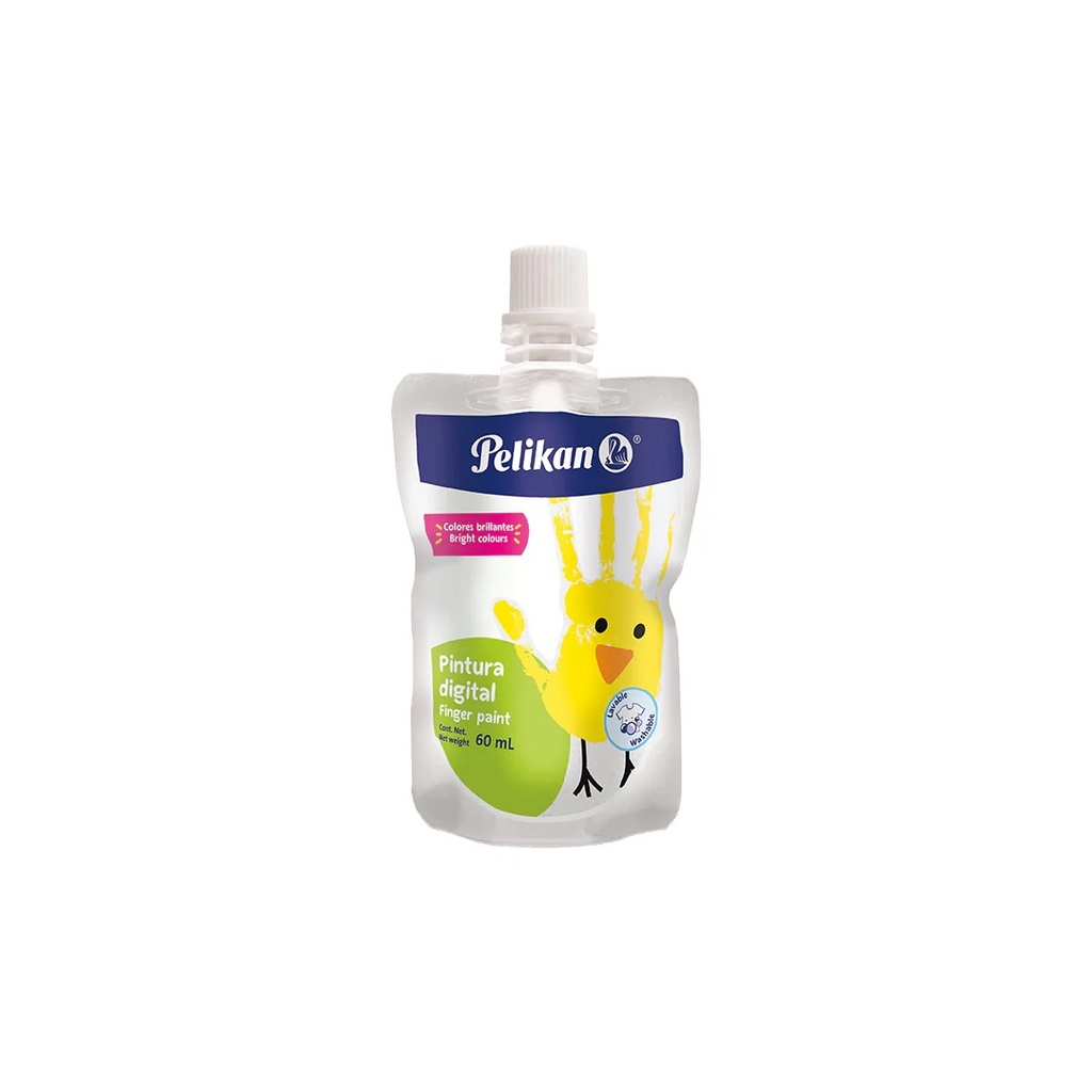 PINTURA P DEDOS 60 ML BLANCA PELIKAN