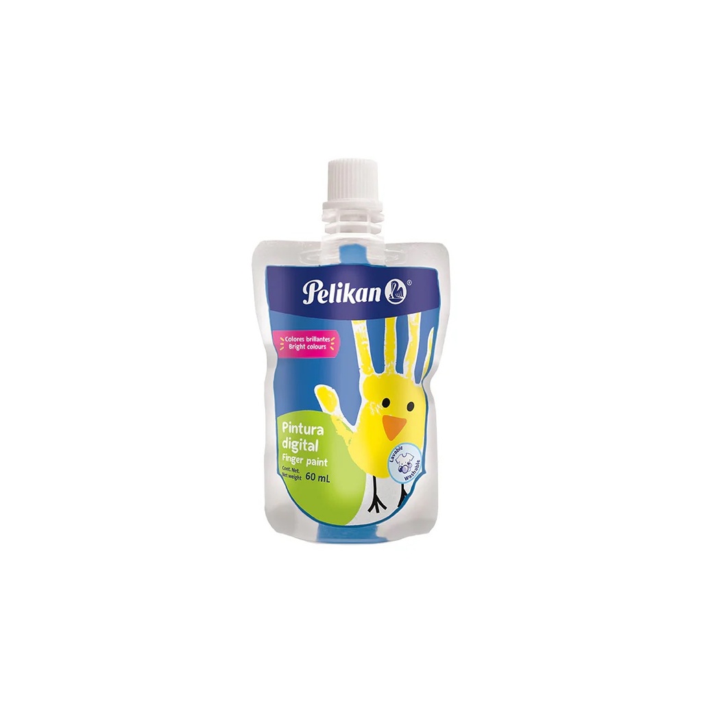 PINTURA P DEDOS 60 ML AZUL PELIKAN