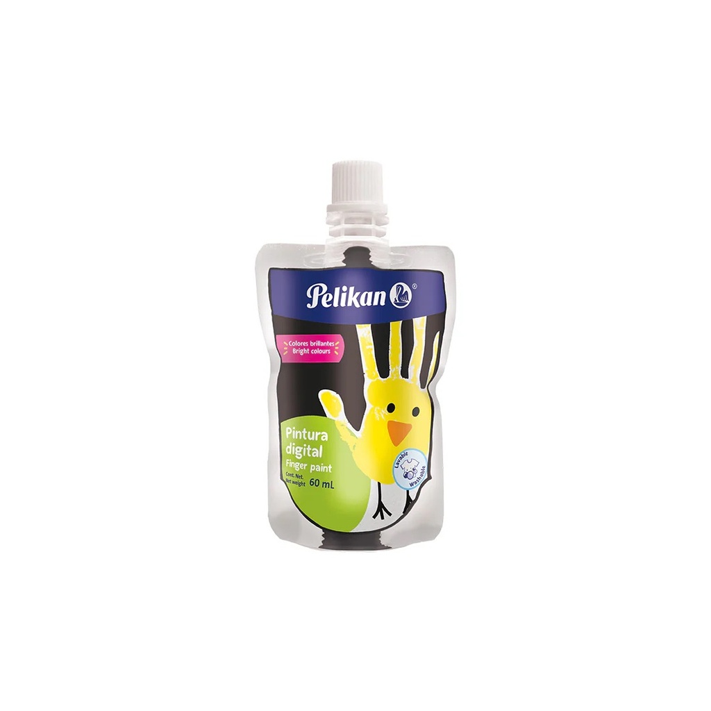 PINTURA P DEDOS 60 ML NEGRO PELIKAN