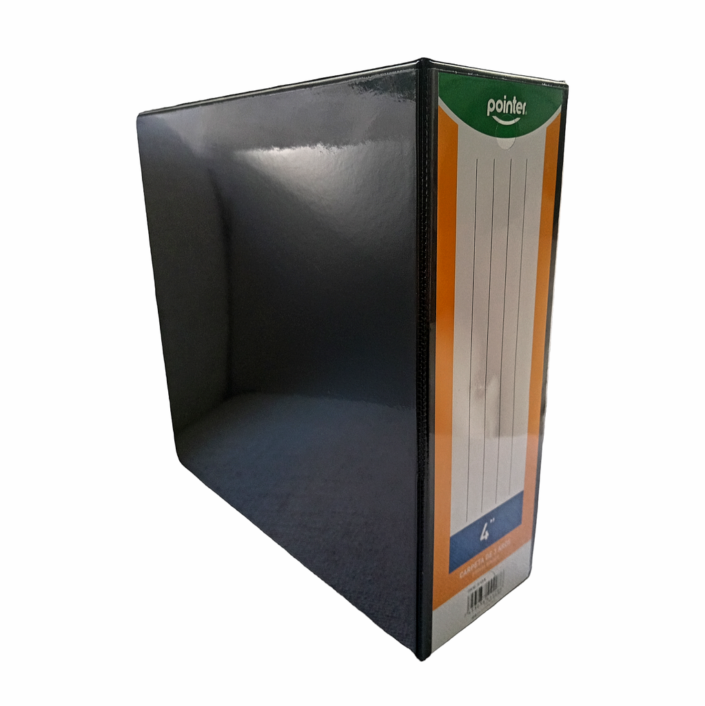 POINTER carpetas con Cover ´´4 Negro