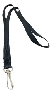 CORDON PARA CARNET LANYARD PLANO 1 NEGRO SMARTY