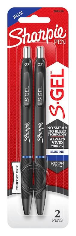 BOLIGRAFO SHARPIE S GEL 0.7MM 2/1 AZUL