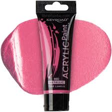 PINTURA ACRILICA 75 ML ROJO MET KEYROAD