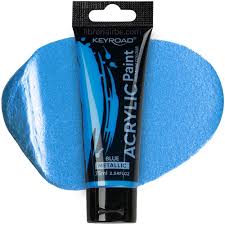 PINTURA ACRILICA 75 ML AZUL MET KEYROAD