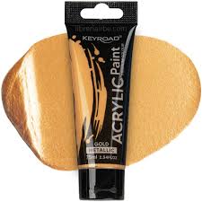 PINTURA ACRILICA 75 ML DORADO / GOLD MET KEYROAD
