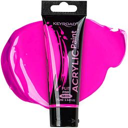 PINTURA ACRILICA 75 ML ROSADO NEON KEYROAD