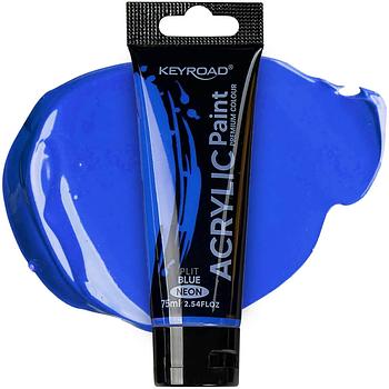 PINTURA ACRILICA 75 ML AZUL NEON KEYROAD