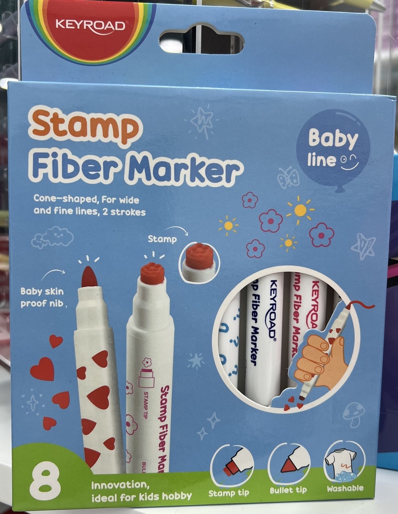 MARCADOR STAMP FIBER MARK KEYBORAD