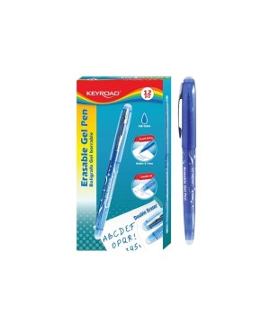 BOLIGRAFO GEL BORRABLE AZUL 0.7M KEYROAD