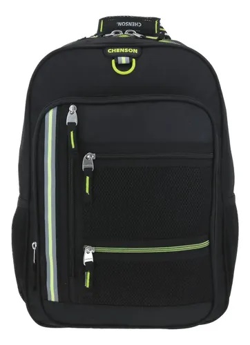 MOCHILA CHENSON GRANDE CREY NEGRA