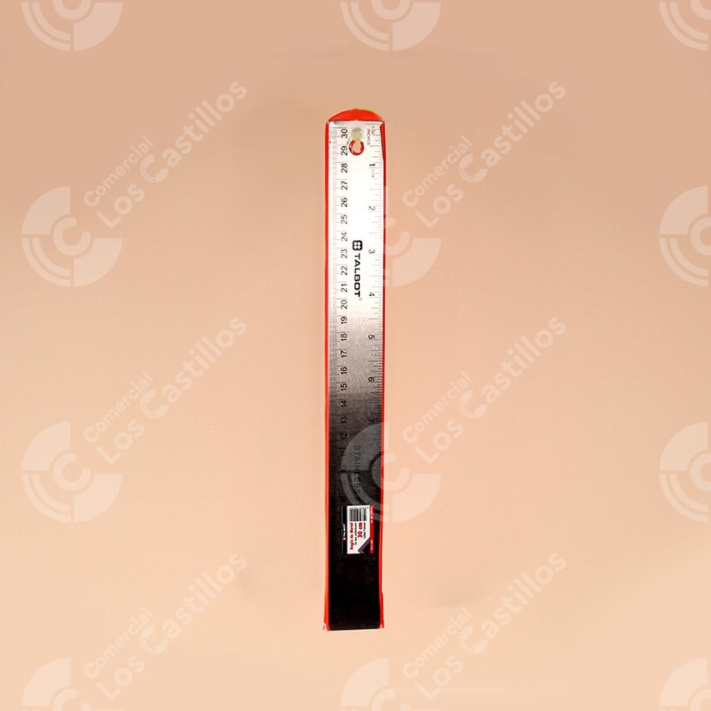 REGLA DE METAL 30 CM ANTIDESL TALBOT