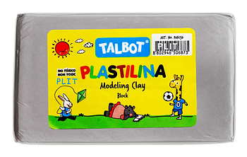 PLASTILINA GRIS BLOCK 150GR TALBOT