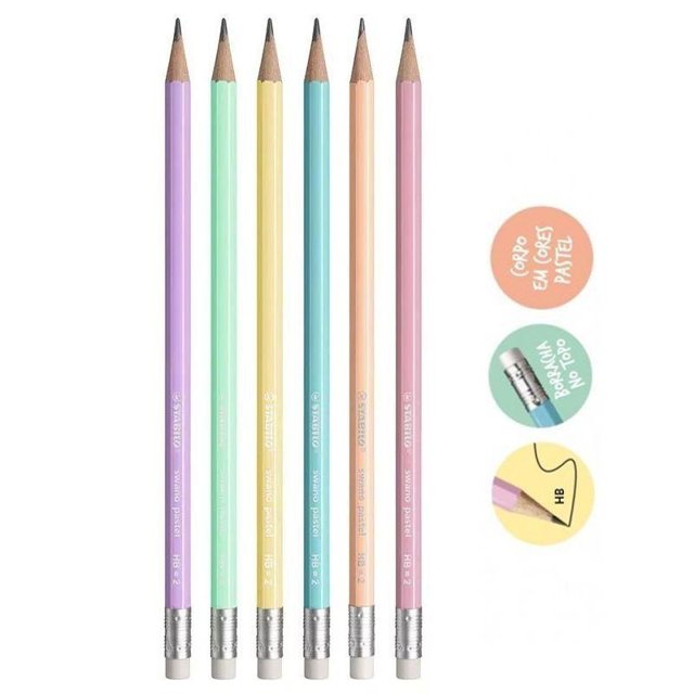 LAPIZ SWANO PASTEL AMARILLO HB2 STABILO