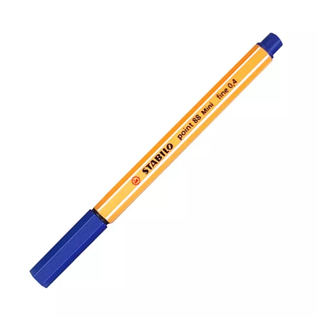 MARCADOR PUNTA FINA 0.4 POINT 88 STABILO AZUL