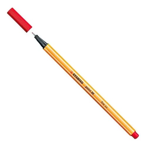 MARCADOR PUNTA FINA 0.4 POINT 88 STABILO ROJO