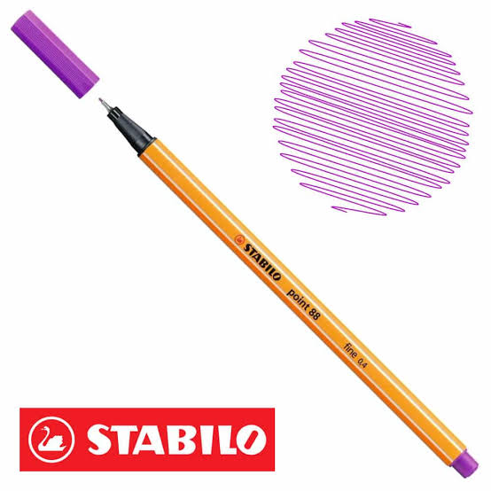 MARCADOR PUNTA FINA 0.4 POINT 88 STABILO MORADO