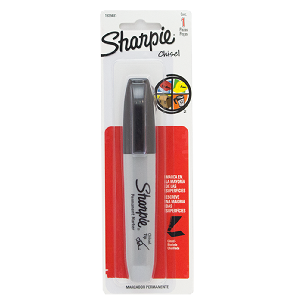 MARCADOR SHARPIE CINCEL NEGRO