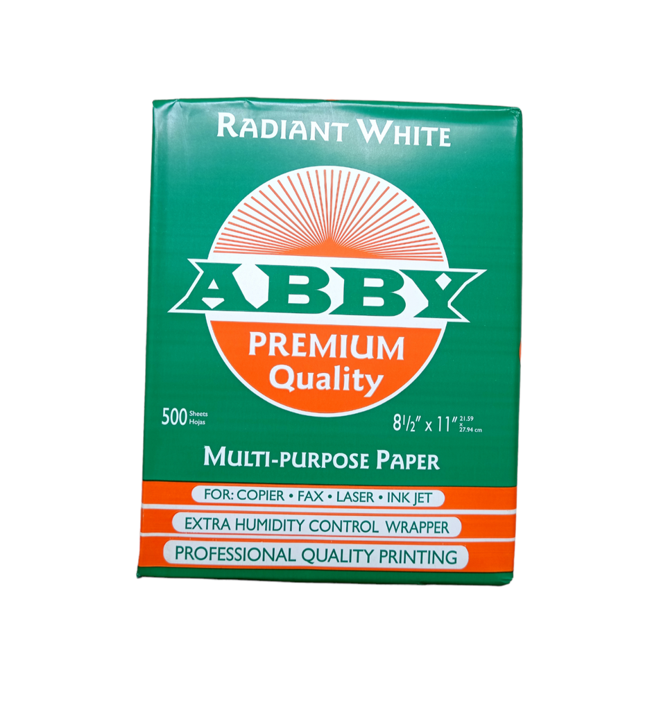 ABBY RESMA DE PAPEL BOND 8.5 x 11