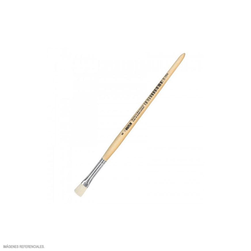PINCEL CERDA PLANA MADERA 8 ARTESCO
