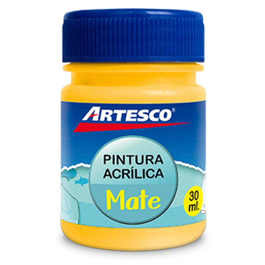 PINTURA ACRILICA MATE 30 ML AMARILLA ARTESCO