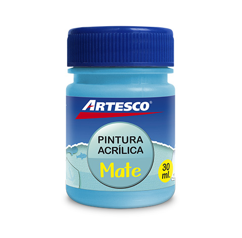 PINTURA ACRILICA MATE 30 ML AZUL CIELO ARTESCO