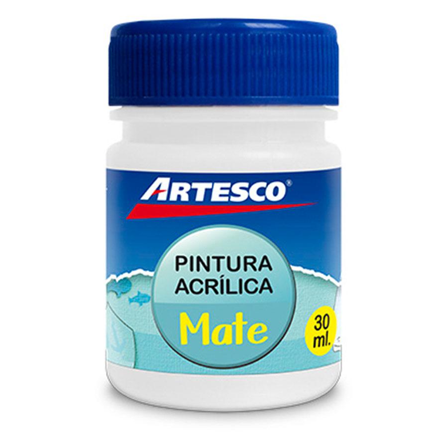 PINTURA ACRILICA MATE 30 ML BLANCO ARTESCO