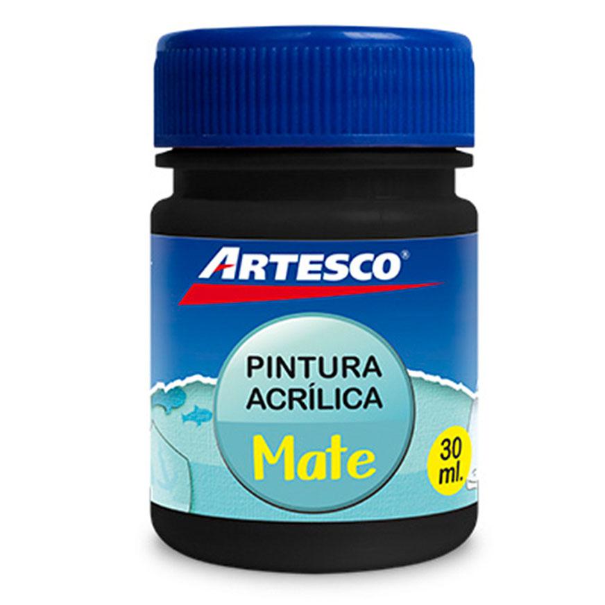 PINTURA ACRILICA MATE 30 ML NEGRO ARTESCO