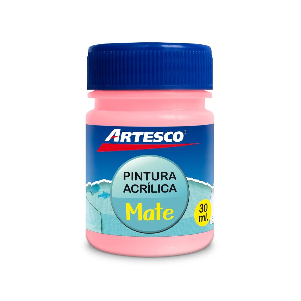 PINTURA ACRILICA MATE 30 ML ROSADO ARTESCO