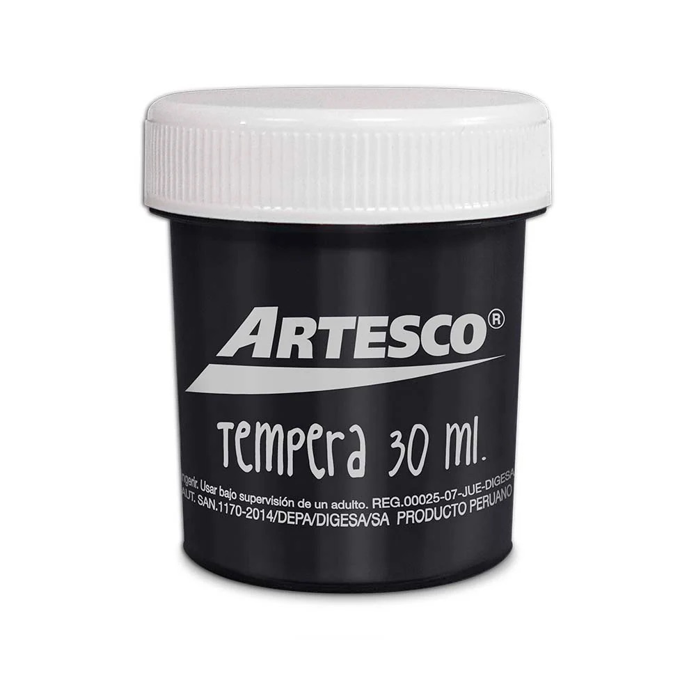 TEMPERA 30 ML NEGRA ARTESCO