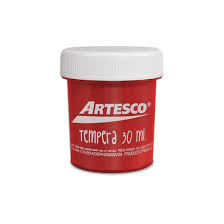 TEMPERA 30 ML ROJO ARTESCO