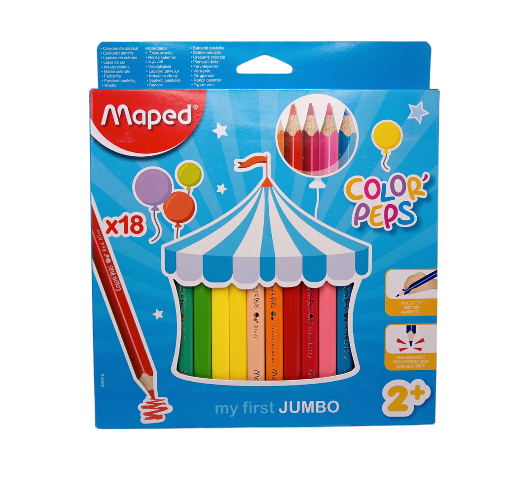 Juego lapiz de colores jumbo 18 en 1 / Maped