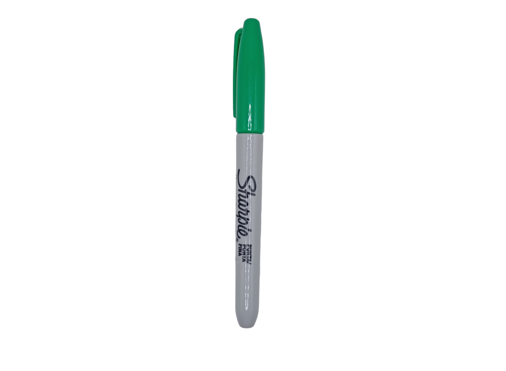 Marcador permanente Sharpie, punta fina color verde