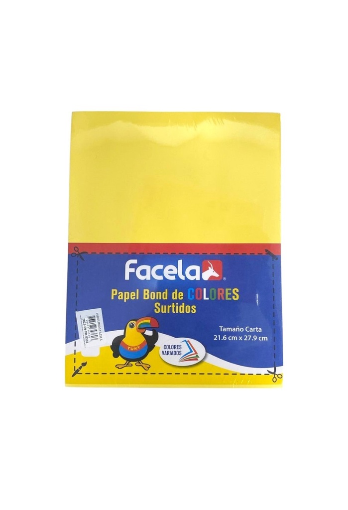 Papel bond 20 8.5 x 11 C/Surt Past 250/Facela