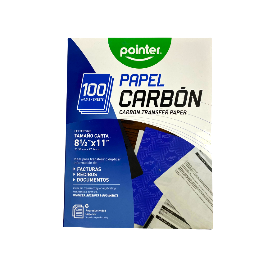 Papel carbon 8 1/2 x 11