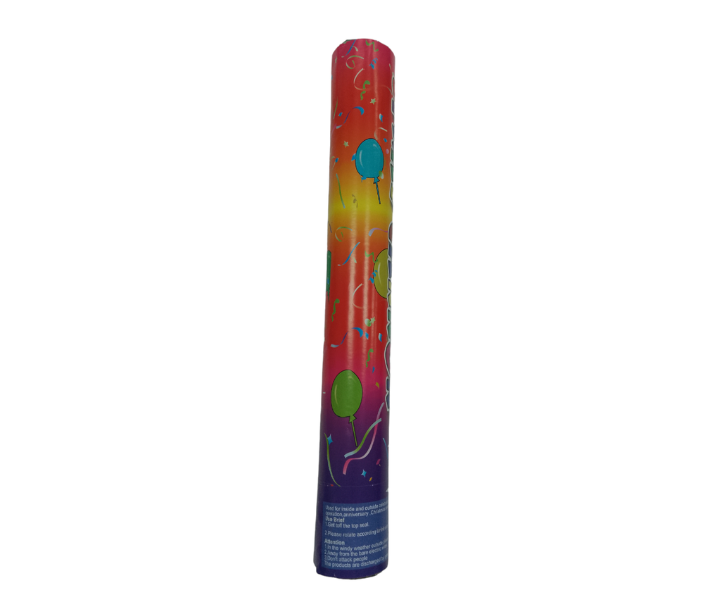 Party Popper confeti en tubo 40 cm. C/96