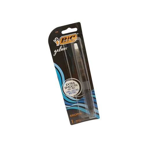 BIC Lapicero - Gel Pen Extra Smooth, (0.7mm) / Color negro