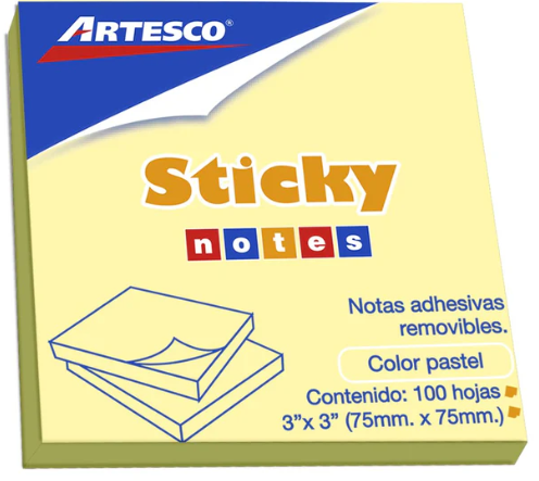 Nota Adhesiva ARTESCO 3X3"