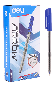 [LAPICERO AZUL] Caja Bolígrafo DELI Arrow 0.7 mm Azul - 12 unidades