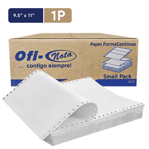Papel Continuo OFINOTA 9.5" x 11" - 1 Parte