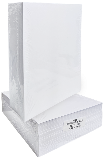 Opalina 8.5 x 11 Blanca Calibre 12 250/1 ABBY