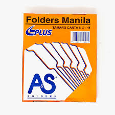 Caja Folders A&S Plus Manila 8.5 x 11"- 100 unidades