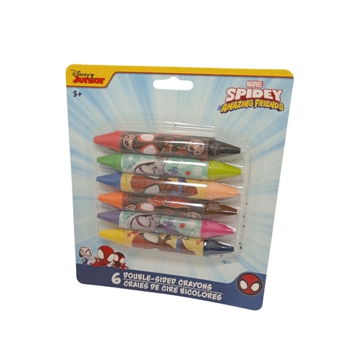 Crayones jumbo de doble cara / 12 colores.